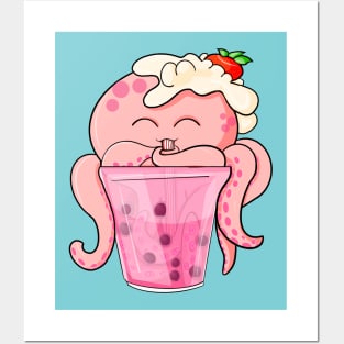 Octopus Boba Posters and Art